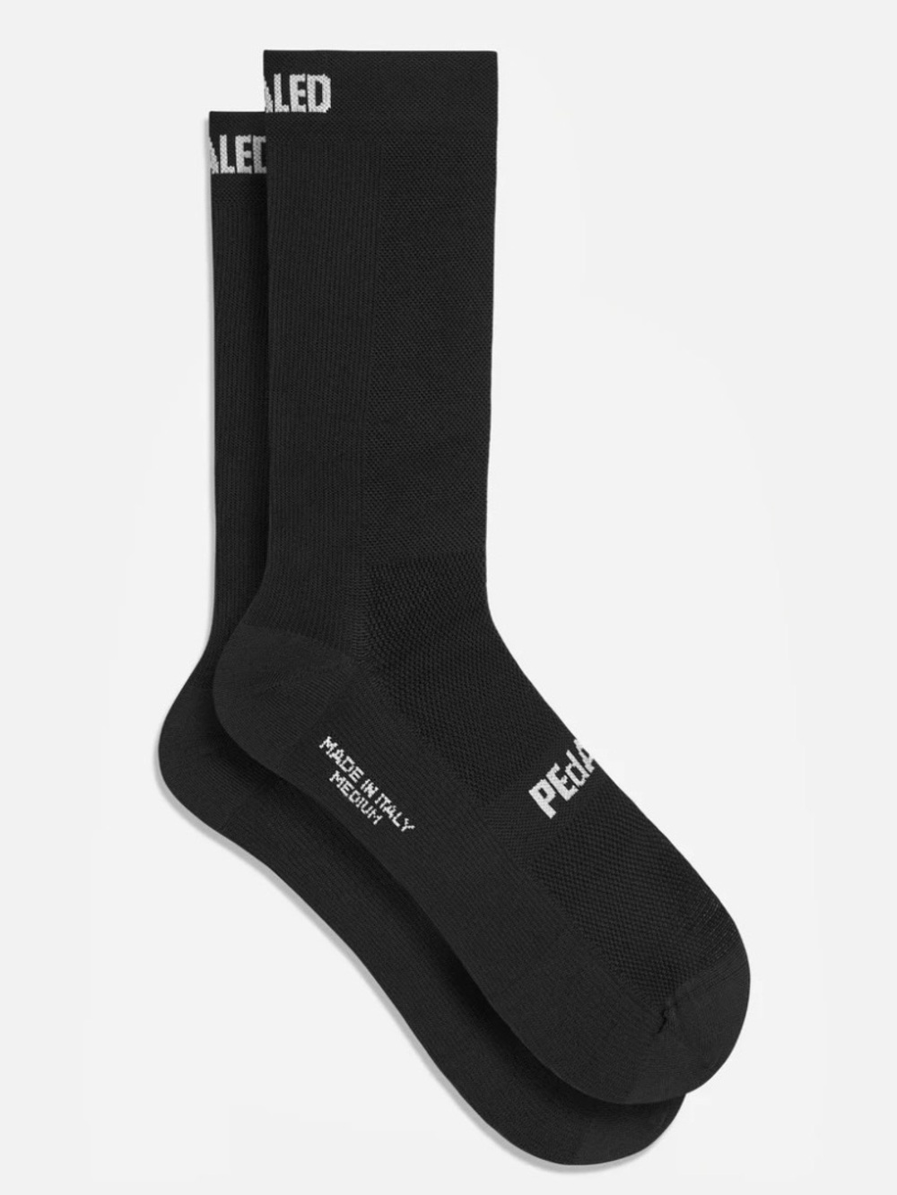 PEdALED Element Cycling Socks Black Size S - Wicking Performance Breathable Bike